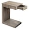 Monarch Specialties Accent Table - Dark Taupe With A Drawer I 3191 - alternate 1